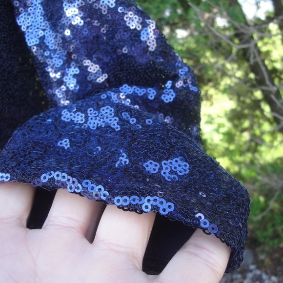 Lulus Blue Sequin Dress Size S - Picture 3 of 10